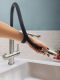 Смеситель для кухни с гибким изливом AltroBagno Flusso 050201 Ni никель
