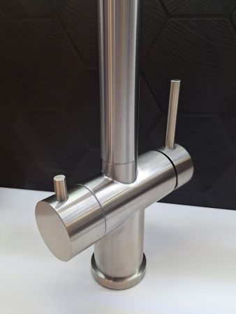 Смеситель для кухни с гибким изливом AltroBagno Flusso 050201 Ni никель