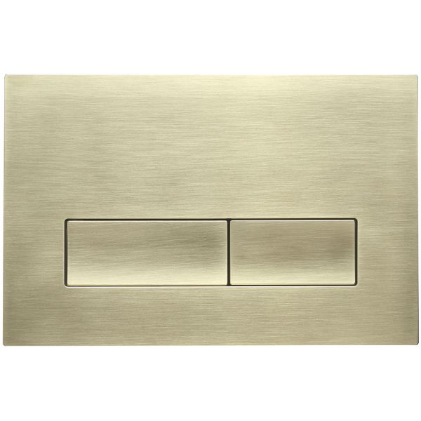 Кнопка смыва Veconi FLUSH V1, FLV1-G, 240х162х9, пластик, золото брашинг