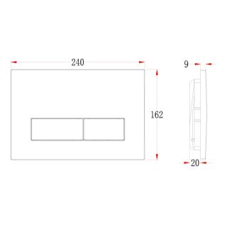 Кнопка смыва Veconi FLUSH V1, FLV1-G, 240х162х9, пластик, золото брашинг Кнопка смыва Veconi FLUSH V1, FLV1-G, 240х162х9, пластик, золото брашинг