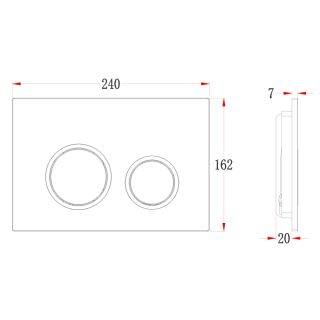 Кнопка смыва Veconi FLUSH V11, FLV11-G, 240х162х7, пластик, золото брашингкайма - золото брашинг Кнопка смыва Veconi FLUSH V11, FLV11-G, 240х162х7, пластик, золото брашингкайма - золото брашинг