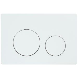 Кнопка смыва Veconi FLUSH V2, FLV2-W, 240х162х10, пластик, белый глянец