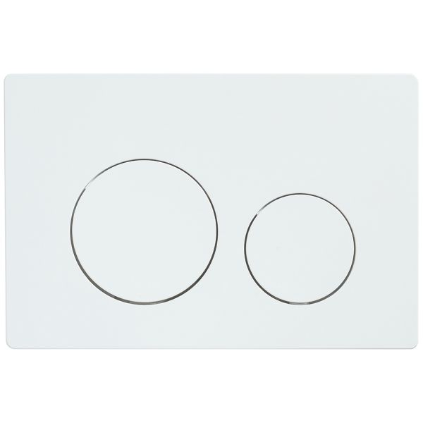 Кнопка смыва Veconi FLUSH V2, FLV2-W, 240х162х10, пластик, белый глянец