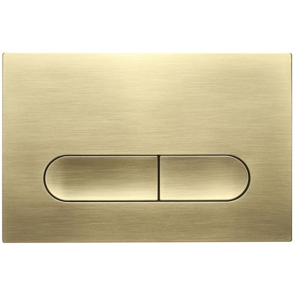 Кнопка смыва Veconi FLUSH V3, FLV3-G, 240х162х9, пластик, золото брашинг