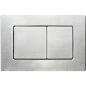 Кнопка смыва Veconi FLUSH V9, FLV9-9, 237х159х6, нержавеющая сталь, сталь брашинг