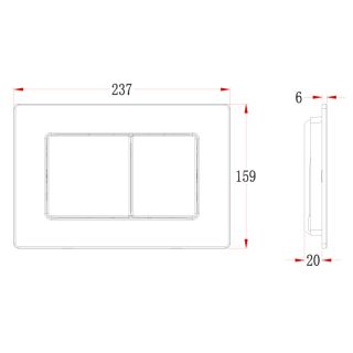 Кнопка смыва Veconi FLUSH V9, FLV9-9, 237х159х6, нержавеющая сталь, сталь брашинг Кнопка смыва Veconi FLUSH V9, FLV9-9, 237х159х6, нержавеющая сталь, сталь брашинг