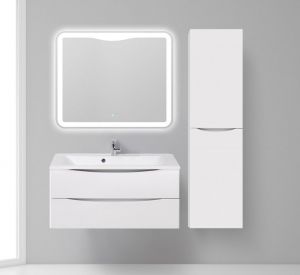Шкаф-колонна BelBagno подвесной правосторонний 40x150см Bianco Opaco FLY-MARINO-1500-2A-SC-BO-P-R