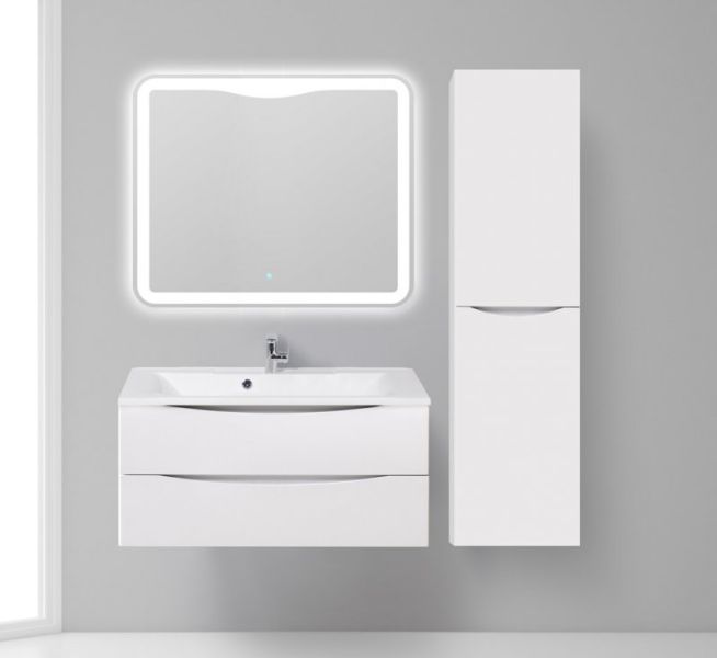 Шкаф-колонна BelBagno подвесной правосторонний 40x150см Bianco Opaco FLY-MARINO-1500-2A-SC-BO-P-R