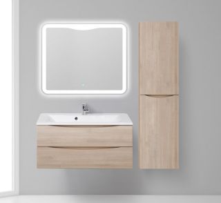 Шкаф-колонна BelBagno подвесной правосторонний 40x150см Rovere Grigio FLY-MARINO-1500-2A-SC-RG-P-R