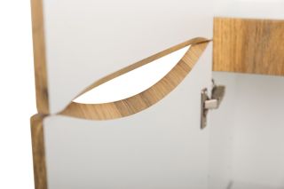 Шкаф-пенал подвесной BelBagno с двумя расп-ными дверцами с доводчиками, с двумя полками, левостор. Rovere Rustico, 400x300x1500, FLY-MARINO-1500-2A-SC-RR-P-L дуб рустикальный