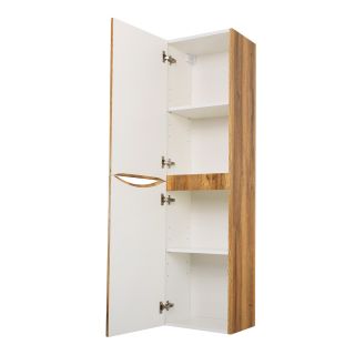 Шкаф-пенал подвесной BelBagno с двумя расп-ными дверцами с доводчиками, с двумя полками, левостор. Rovere Rustico, 400x300x1500, FLY-MARINO-1500-2A-SC-RR-P-L дуб рустикальный