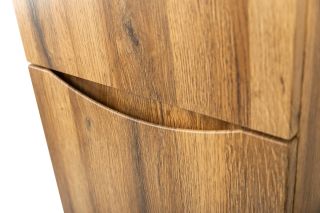 Шкаф-пенал подвесной BelBagno с двумя расп-ными дверцами с доводчиками, с двумя полками, левостор. Rovere Rustico, 400x300x1500, FLY-MARINO-1500-2A-SC-RR-P-L дуб рустикальный