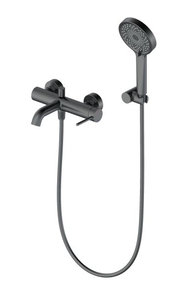 Смеситель для ванны с душем Wonzon & Woghand Stick WW-88639017-BGM тёмный графит