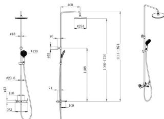 Душевая стойка Kerama Marazzi Fonte FO.201.KM.BLK.M на три потока с фиксированным изливом и механическим смесителем чёрный матовый Душевая стойка Kerama Marazzi Fonte FO.201.KM.BLK.M на три потока с фиксированным изливом и механическим смесителем чёрный матовый