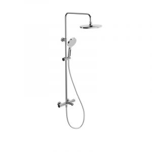 Душевая стойка Kerama Marazzi Fonte FO.301.KM.CR с термостатом на три потока с фиксированным изливом и механическим смесителем хром