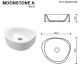 Раковина Whitecross Moonstone A 0727.040035.200 40см белый матовый