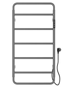 Полотенцесушитель электрический Wonzon & Woghand Wismar WW-AL202-GM 47x90 см тёмный графит