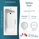 Ванна чугунная Delice Fort DLR230622R 200х85 с отверстиями под ручки Ванна чугунная Delice Fort DLR230622R 200х85 с отверстиями под ручки