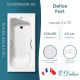 Ванна чугунная Delice Fort DLR230622R-AS 200х85 с отверстиями под ручки и антискользящим покрытием Ванна чугунная Delice Fort DLR230622R-AS 200х85 с отверстиями под ручки и антискользящим покрытием