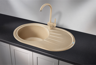 Мойка кухонная Granula Standart 7601, БЕЖЕВЫЙ Мойка кухонная Granula Standart 7601, БЕЖЕВЫЙ