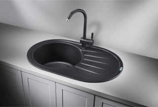 Мойка кухонная Granula Standart 7601, ЧЁРНЫЙ Мойка кухонная Granula Standart 7601, ЧЁРНЫЙ