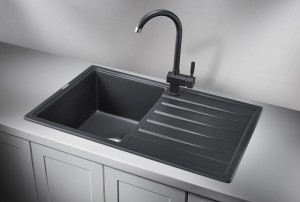 Мойка кухонная Granula Standart 7602, ЧЁРНЫЙ