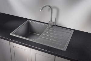 Мойка кухонная Granula Standart 7602, ГРАФИТ