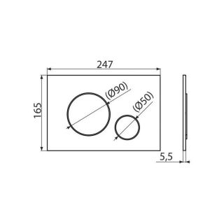 Кнопка смыва Kerama Marazzi FPR.A.CR хром Кнопка смыва Kerama Marazzi FPR.A.CR хром