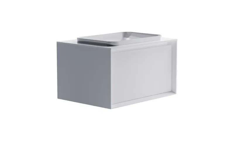 Тумба с раковиной Astra-Form Фрейм 4631177713859 80 см белый матовый