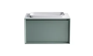 Тумба с раковиной Astra-Form Фрейм 4631177713743 70 см зелёный матовый
