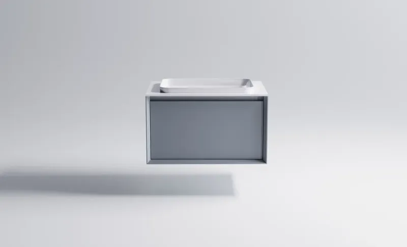 Тумба с раковиной Astra-Form Фрейм 4631177713750 70 см голубой матовый