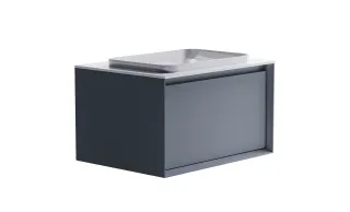 Тумба с раковиной Astra-Form Фрейм 4631177713811 80 см голубой матовый