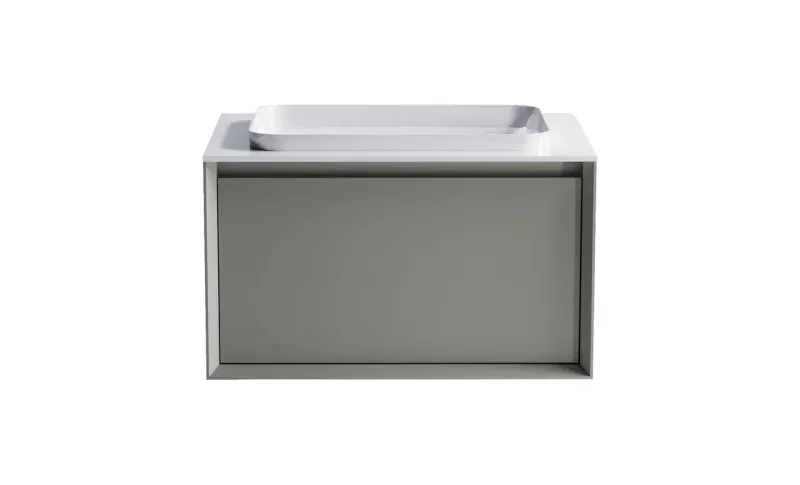 Тумба с раковиной Astra-Form Фрейм 4631177713774 70 см бежевый матовый