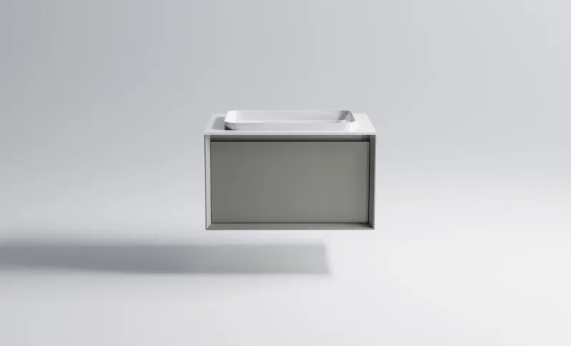 Тумба с раковиной Astra-Form Фрейм 4631177713767 70 см серый матовый