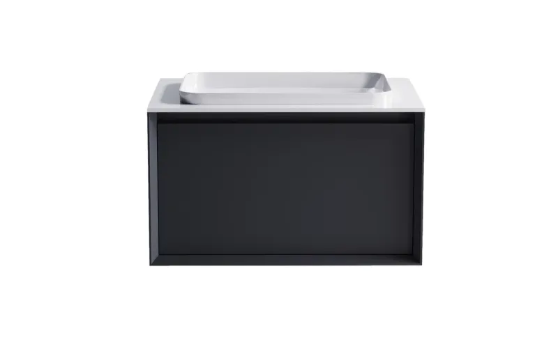 Тумба с раковиной Astra-Form Фрейм 4631177713781 70 см серый матовый