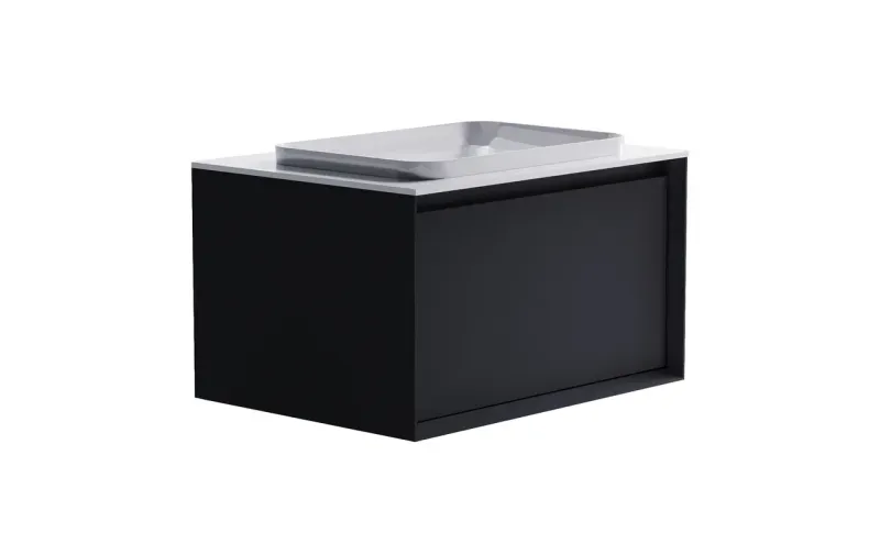 Тумба с раковиной Astra-Form Фрейм 4631177713781 70 см серый матовый