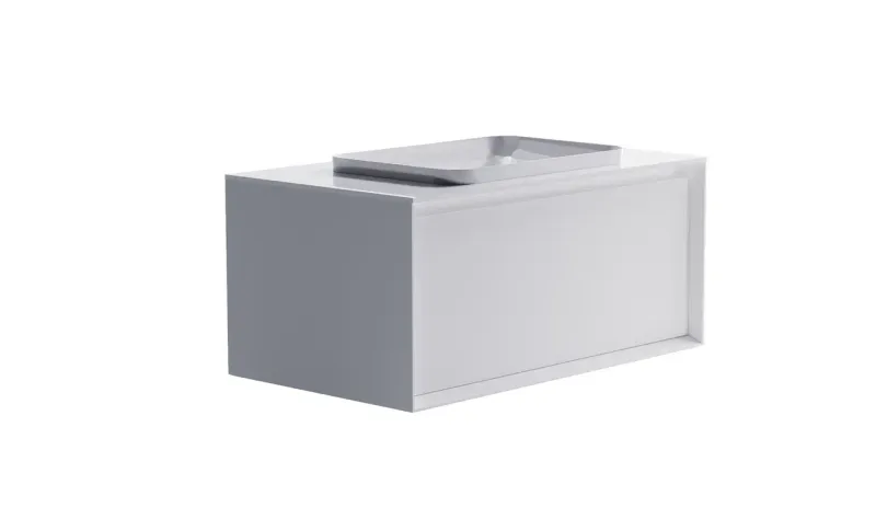 Тумба с раковиной Astra-Form Фрейм 4631177713910 90 см белый матовый