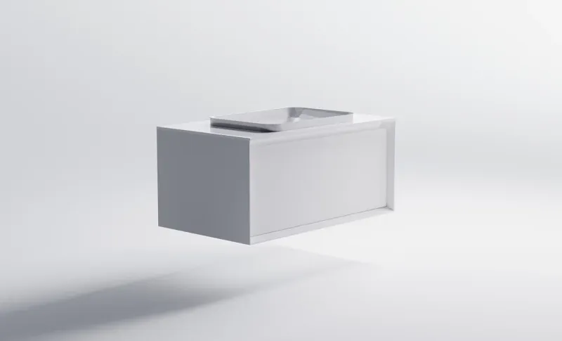 Тумба с раковиной Astra-Form Фрейм 4631177713910 90 см белый матовый