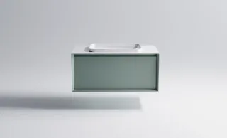 Тумба с раковиной Astra-Form Фрейм 4631177713927 100 см зелёный матовый