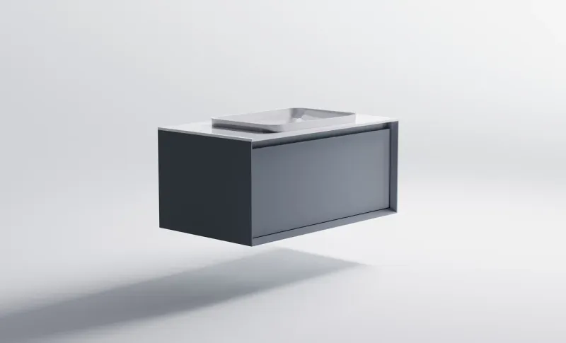 Тумба с раковиной Astra-Form Фрейм 4631177713934 100 см голубой матовый