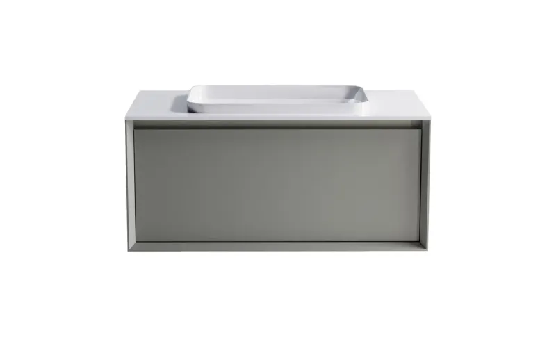 Тумба с раковиной Astra-Form Фрейм 4631177713880 90 см серый матовый
