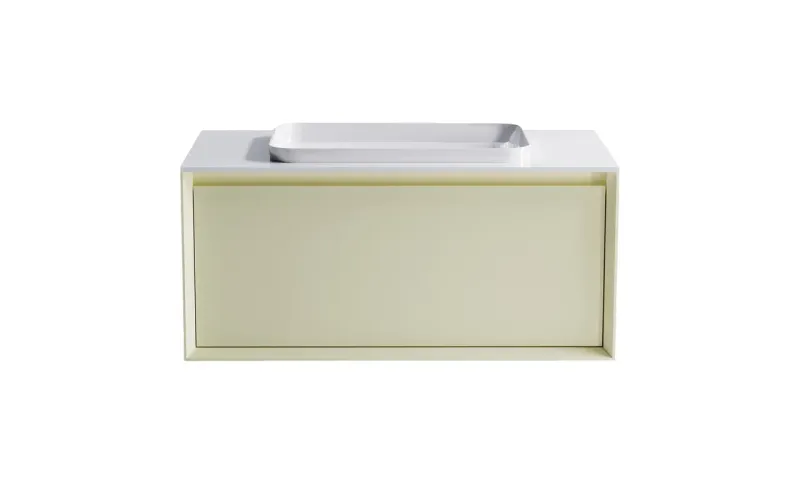 Тумба с раковиной Astra-Form Фрейм 4631177713897 90 см бежевый матовый