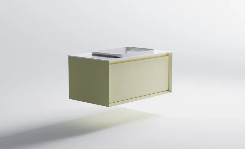 Тумба с раковиной Astra-Form Фрейм 4631177713897 90 см бежевый матовый