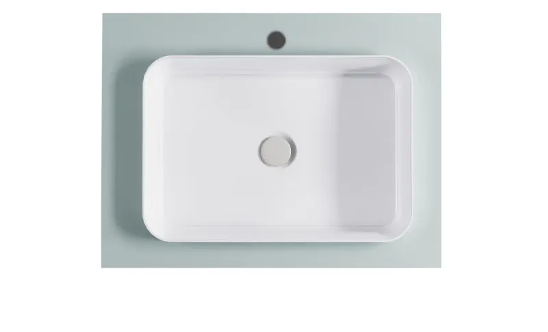 Тумба с раковиной Astra-Form Фрейм 4631177715242 80 см зелёный матовый