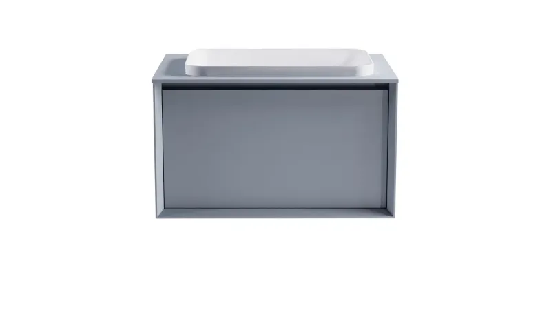 Тумба с раковиной Astra-Form Фрейм 4631177715198 70 см голубой матовый