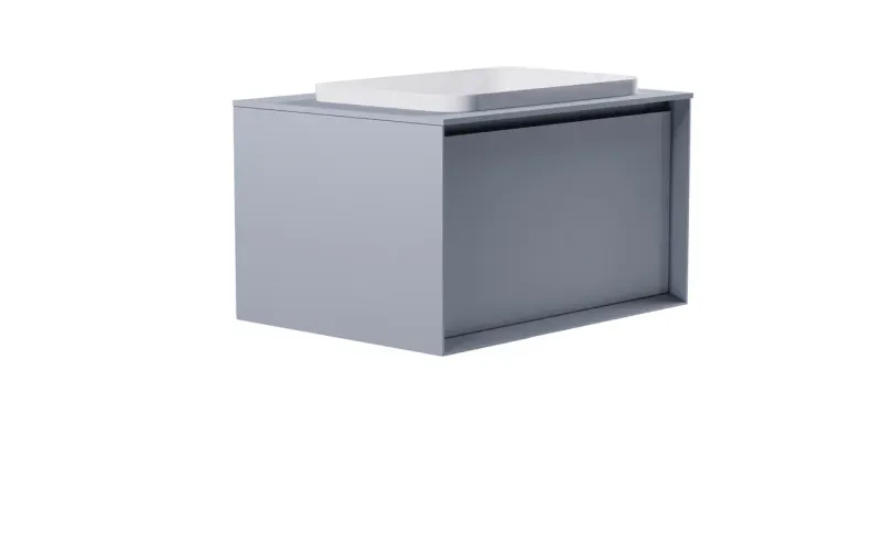 Тумба с раковиной Astra-Form Фрейм 4631177715198 70 см голубой матовый