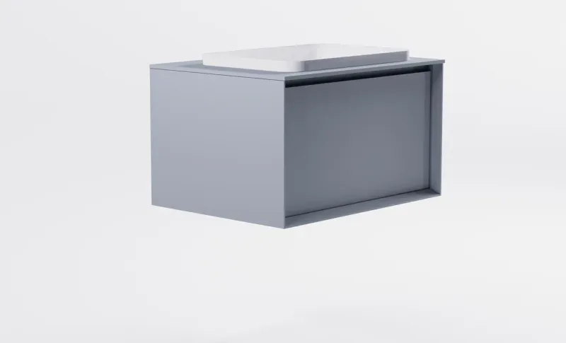 Тумба с раковиной Astra-Form Фрейм 4631177715198 70 см голубой матовый