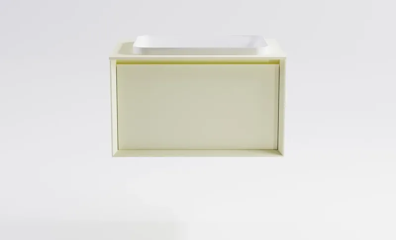 Тумба с раковиной Astra-Form Фрейм 4631177715211 70 см бежевый матовый