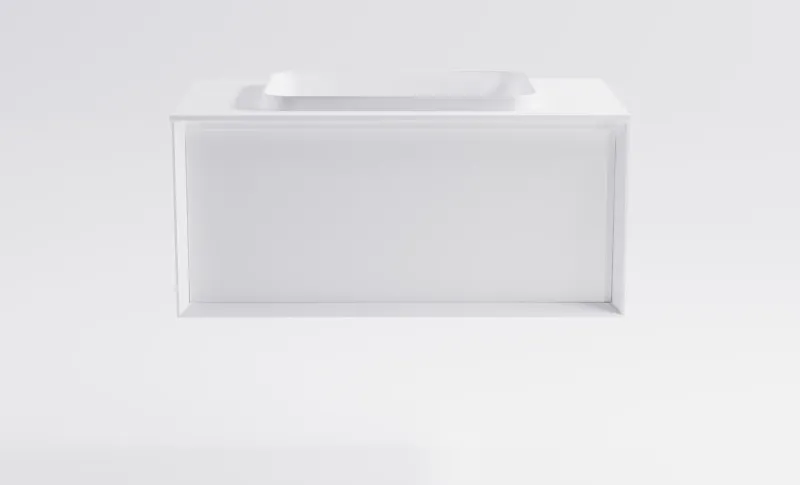 Тумба с раковиной Astra-Form Фрейм 4631177715419 100 см белый матовый