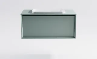 Тумба с раковиной Astra-Form Фрейм 4631177715365 100 см зелёный матовый